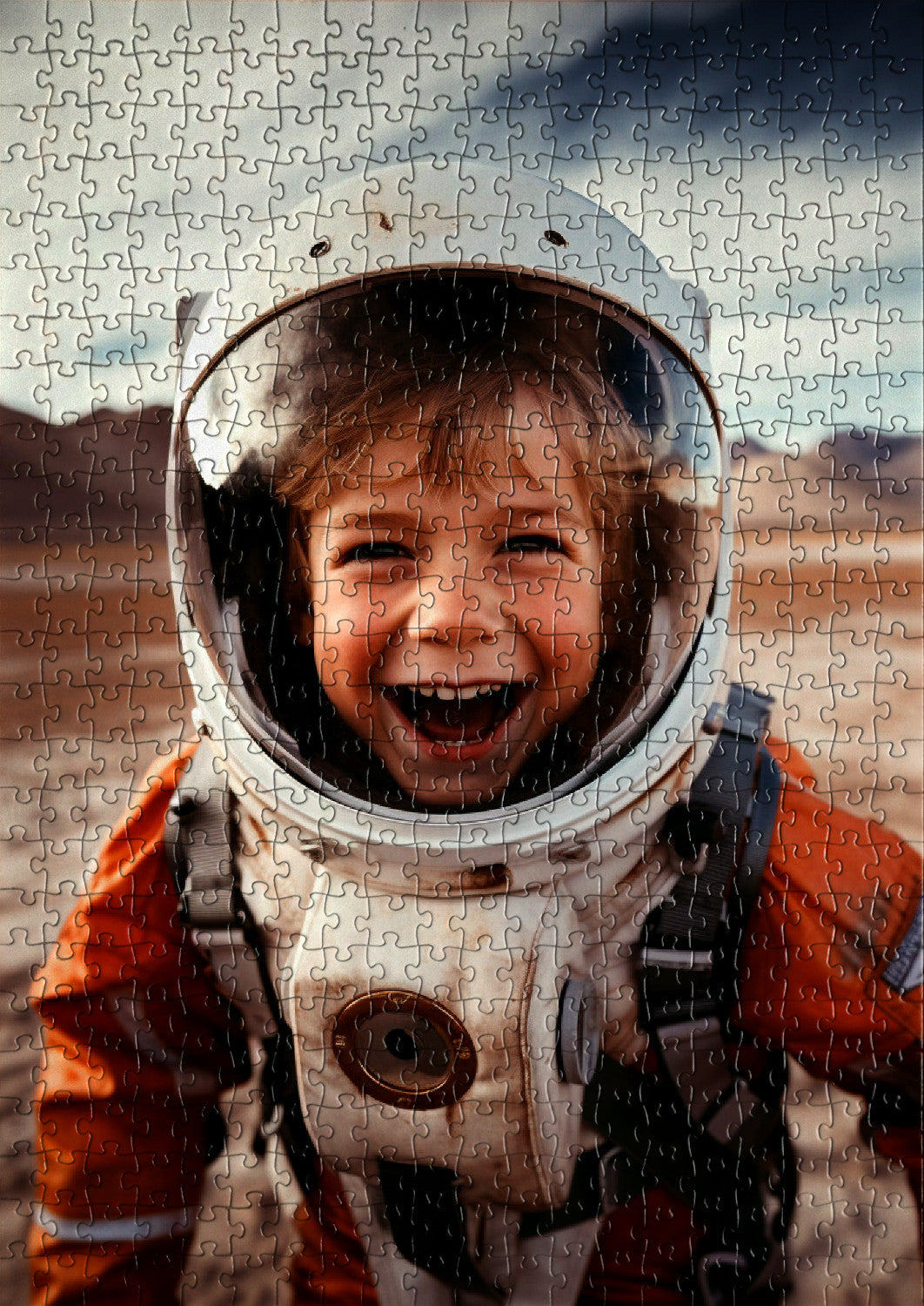 Enfant astronaute sur mars