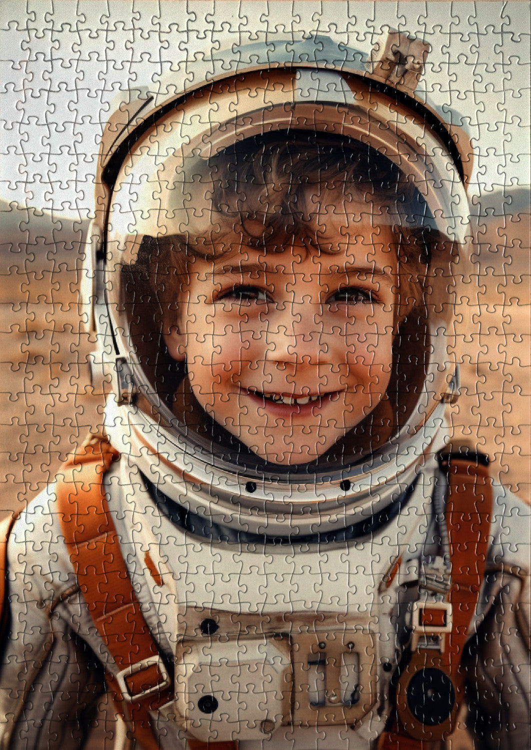 Enfant astronaute sur mars