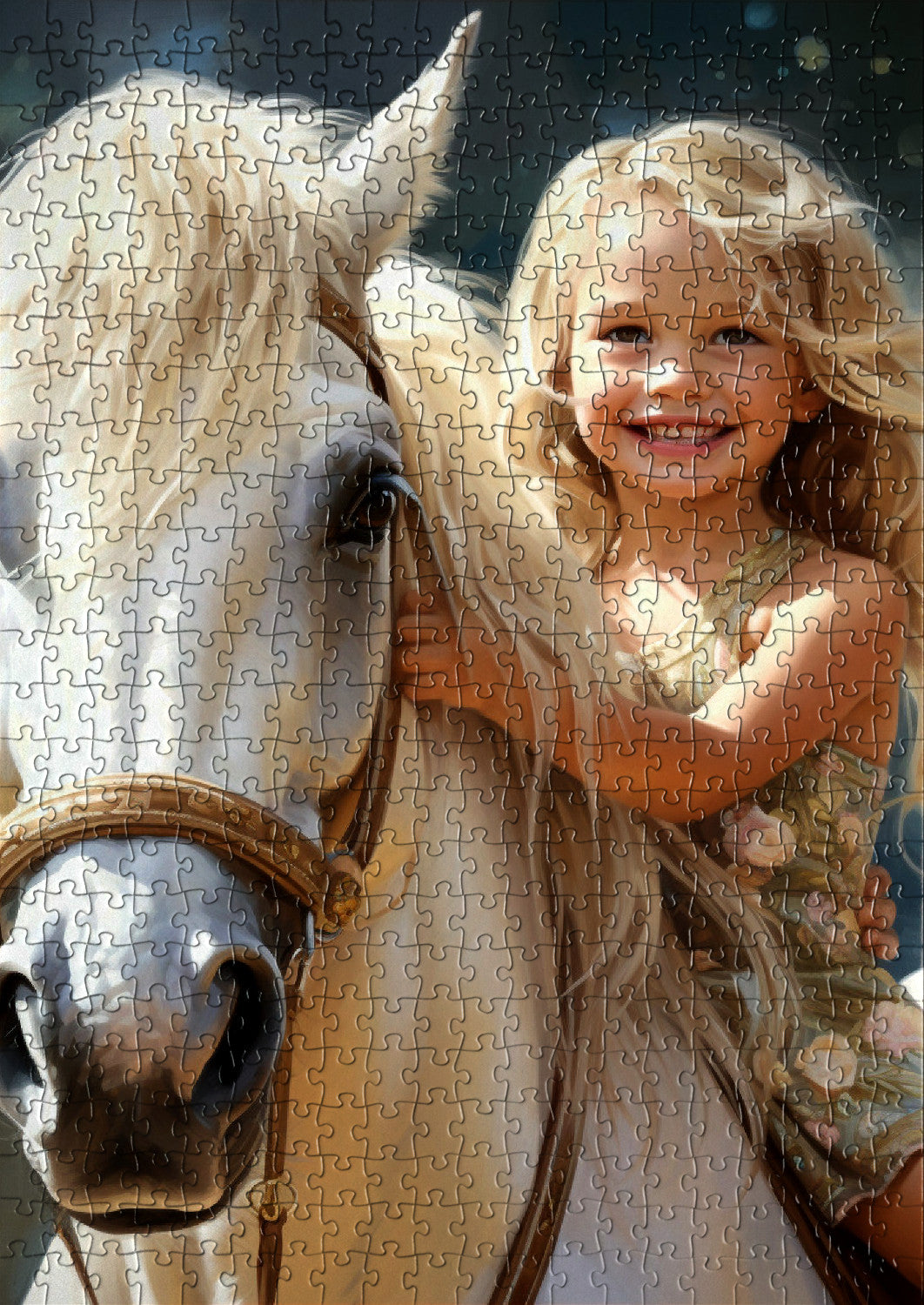 3 Y/O Girl with Horse Puzzle