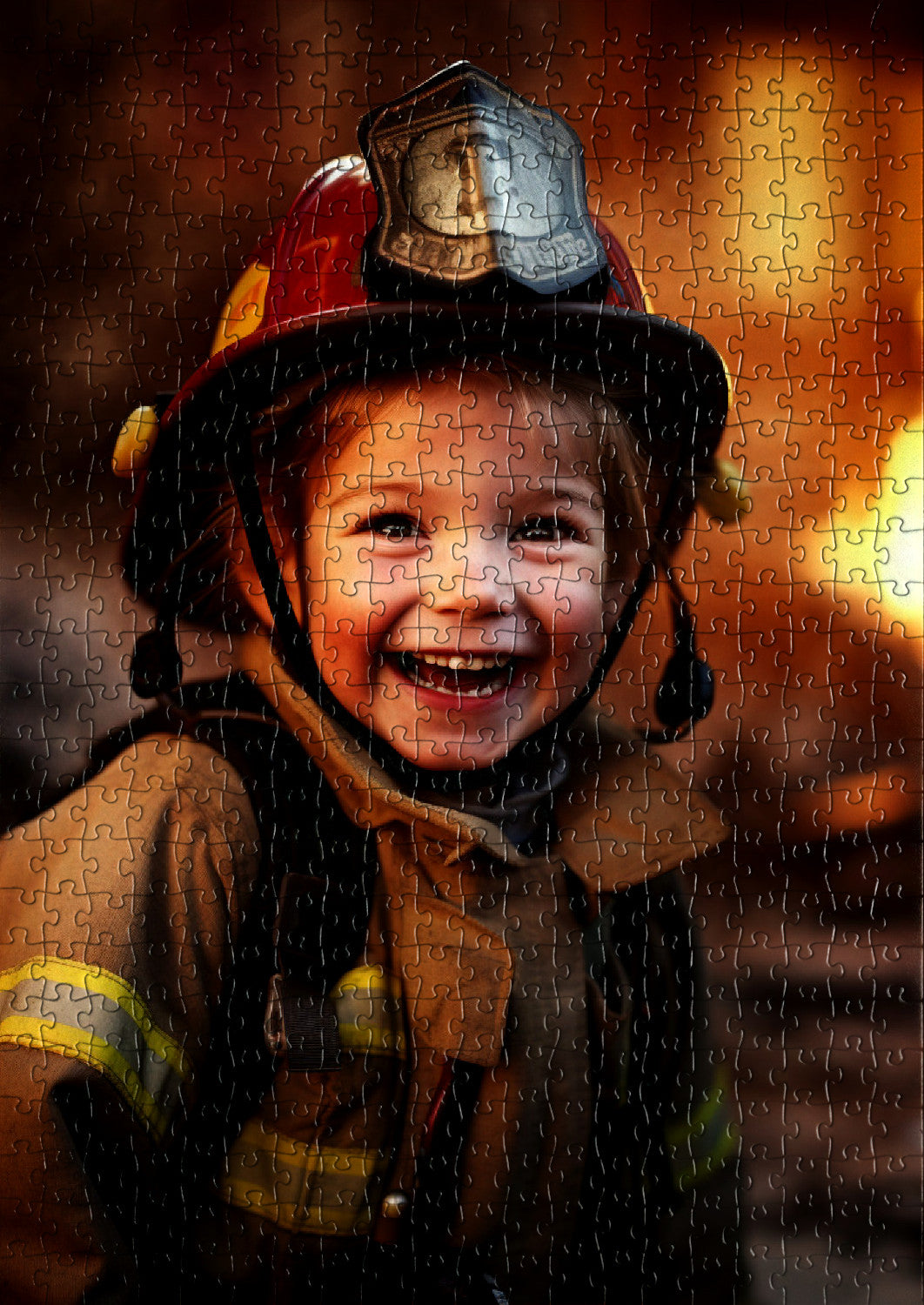 Firefighter Kid Smiling Puzzle