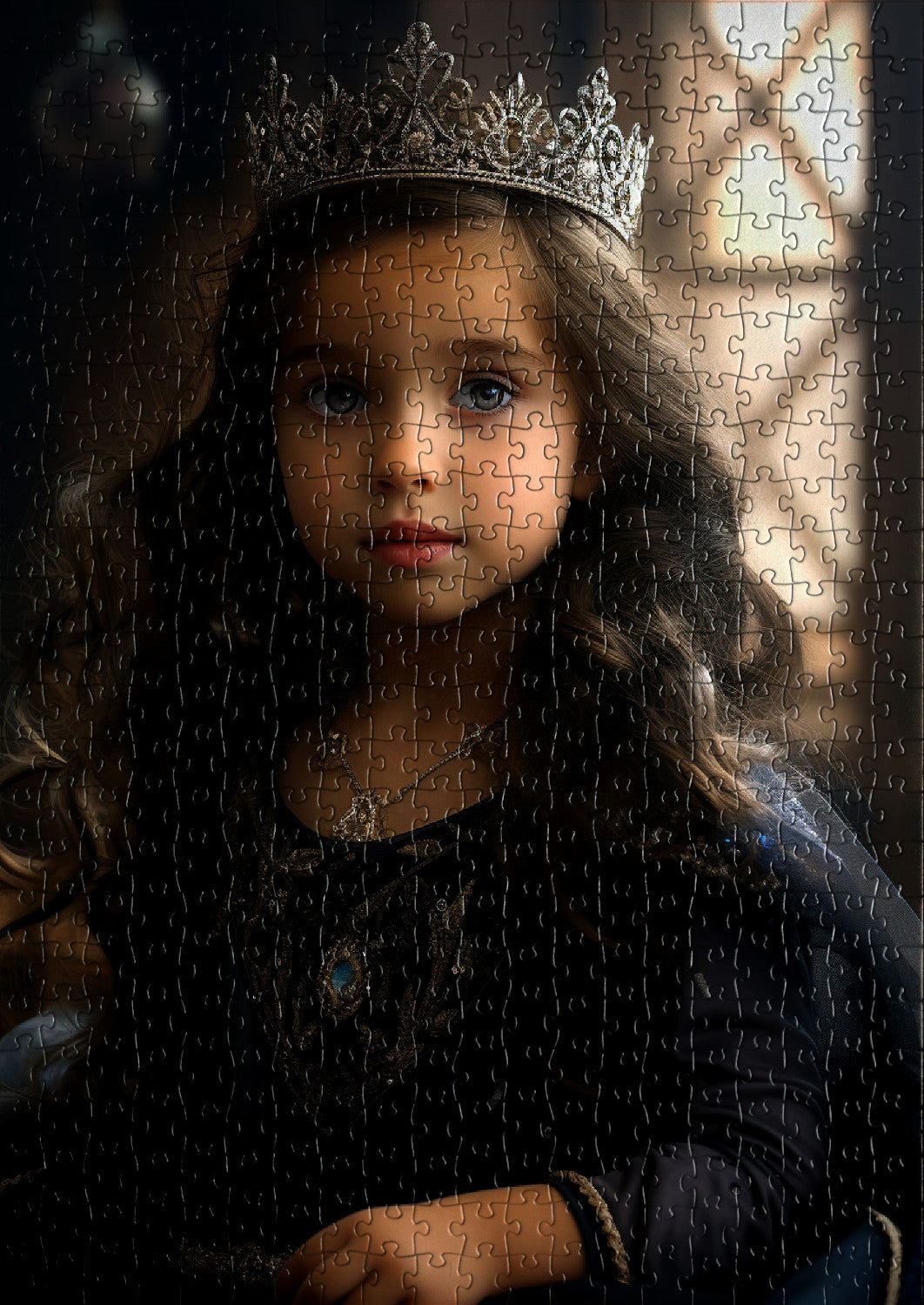 Beautiful princess in her enchanted castle