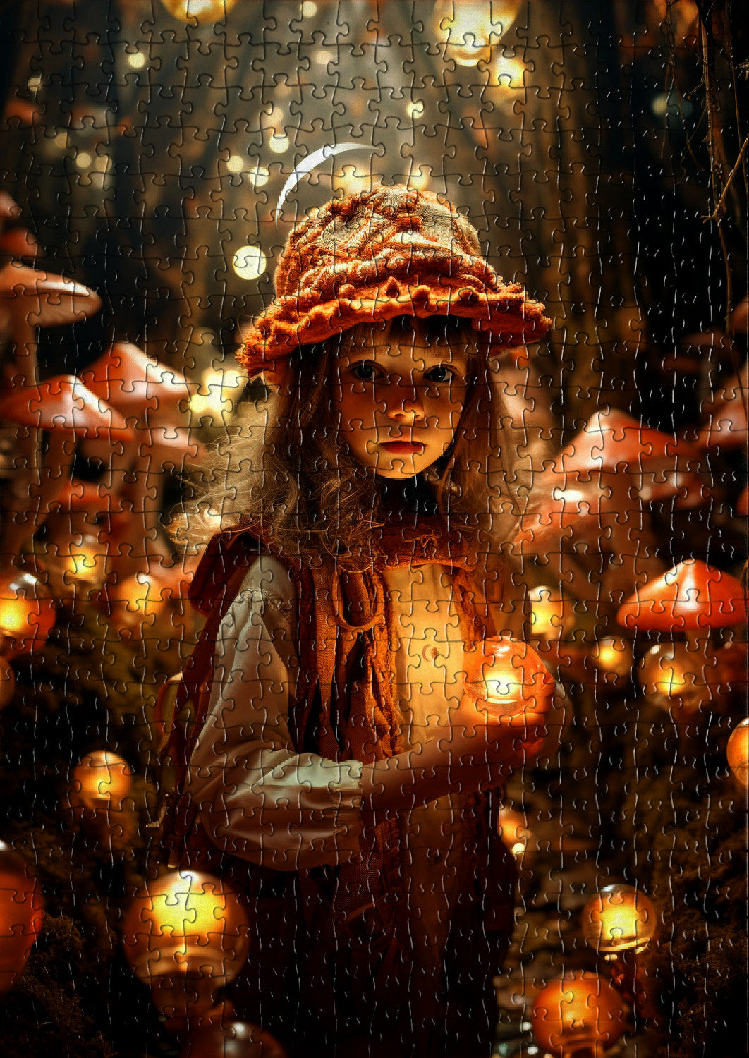 Magical explorer girl in a fantasy world