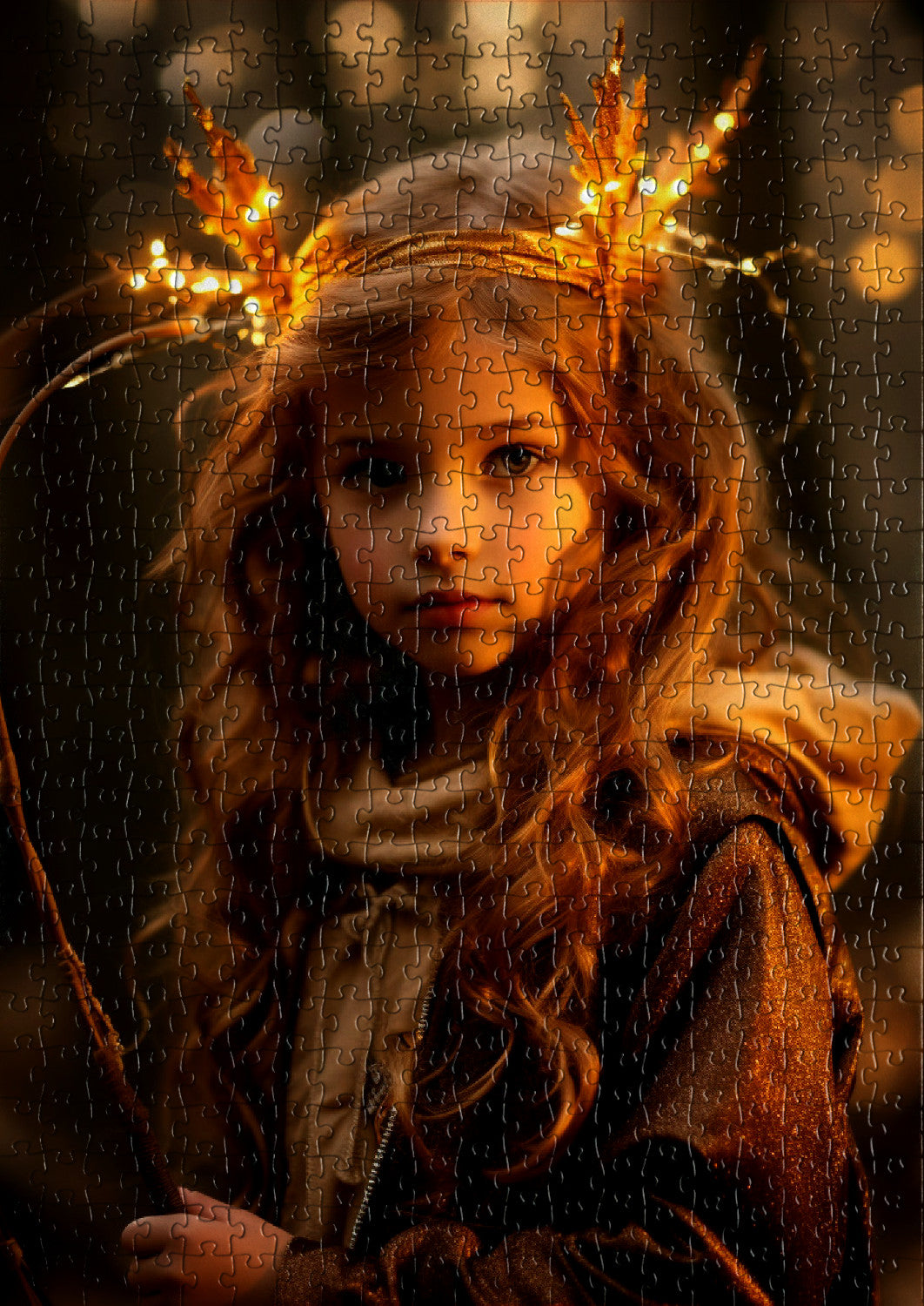 Forest girl in action