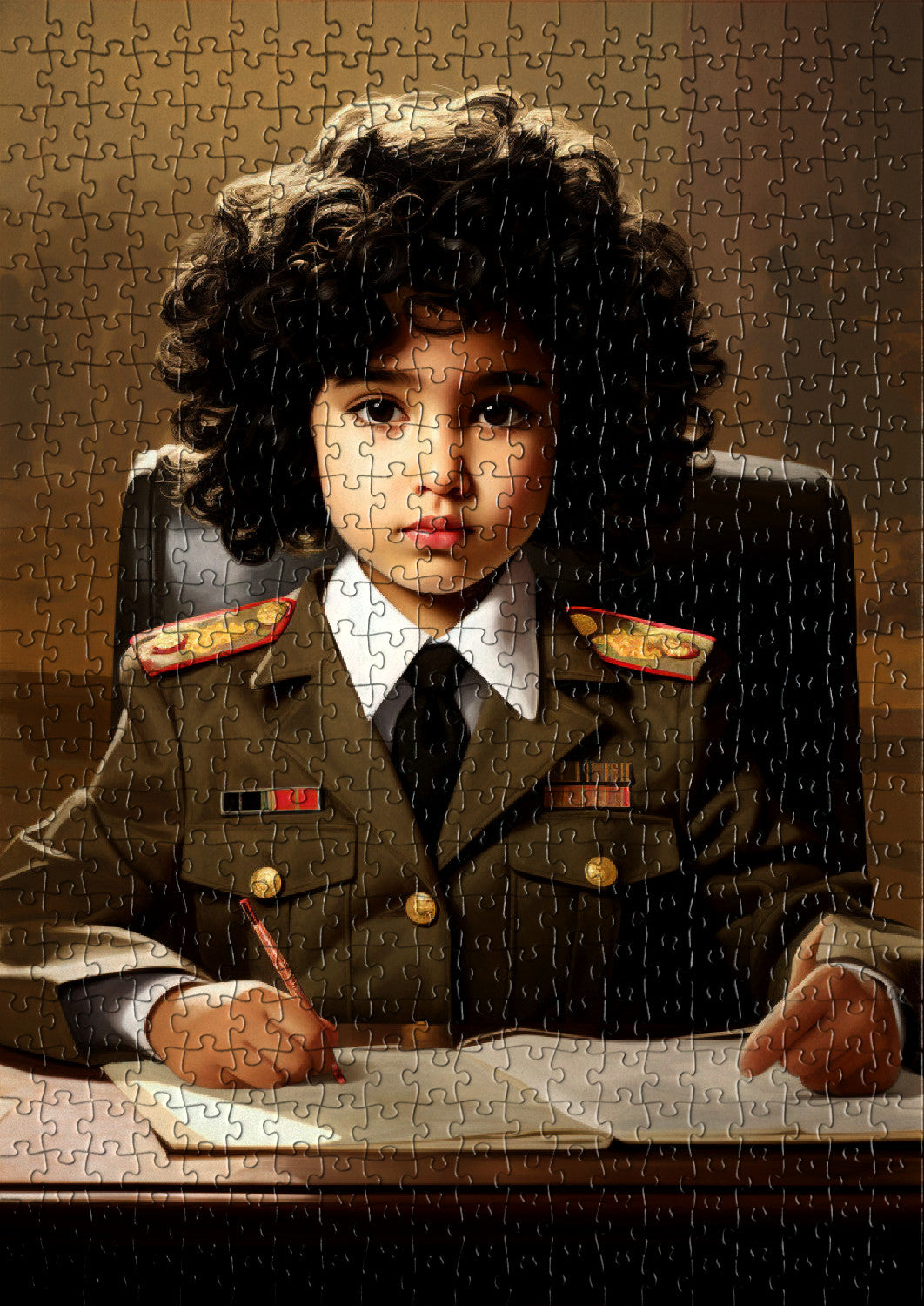 Arab dictator girl with a powerful presence