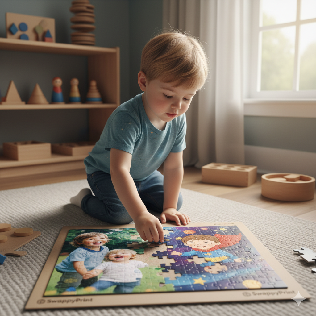 Illustration for Montessori Puzzles: Real Photo vs. Imaginary Hero? The Ultimate 2025 Parent's Guide