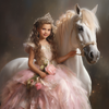 Girl and a White Horse